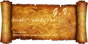 Godó Valéria névjegykártya