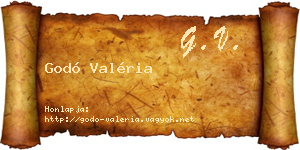 Godó Valéria névjegykártya